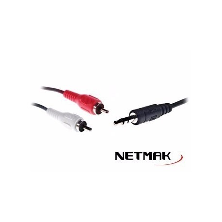 Cable Plug (m) a 2 RCA (m)